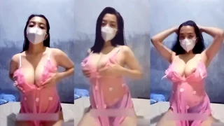 Lingerie Pink Toket Gede Live